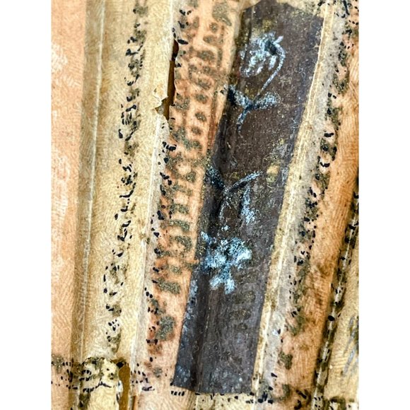 Antique 1880s Japan Rice Paper Hand Fan Bissel Vacuum Advertisement Hand Painted - Picture 8 of 16